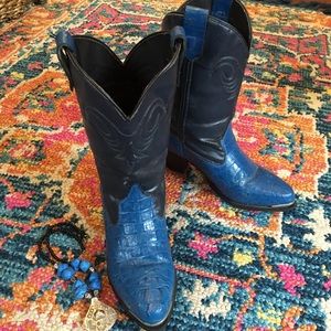 Women’s Laredo Cowboy Boots Blue on Blue